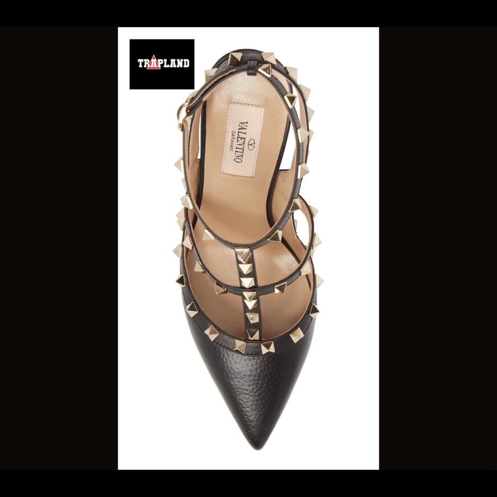 VALENTINO GARAVANI ROCKSTUD LEATHER SLINGBACK PUMP - Picture 5 of 5
